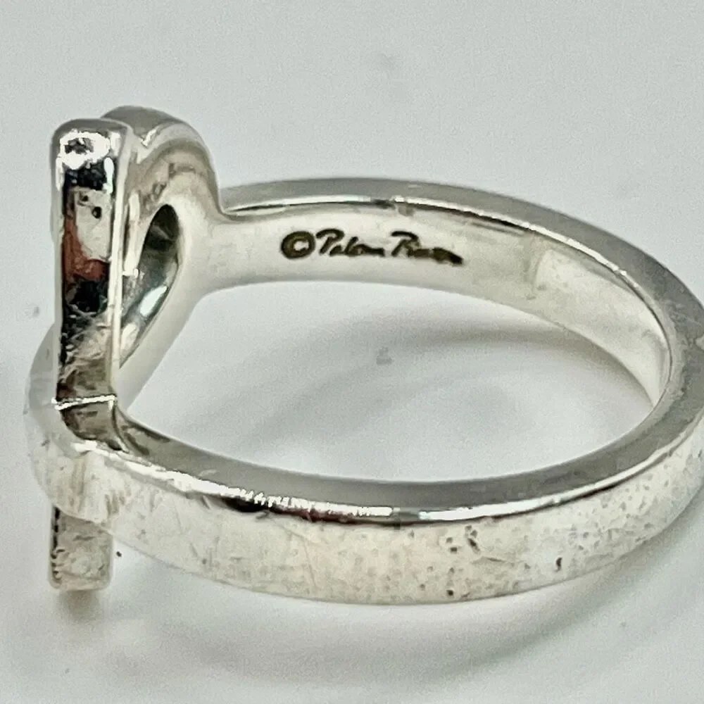 Tiffany & Co. Single Loving Heart Ring Paloma Picasso -529 Silver - Sz 6